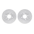Dynamic Friction Co Rotors-Drilled and Slotted-SilverZinc Coated, 7002-74001 7002-74001